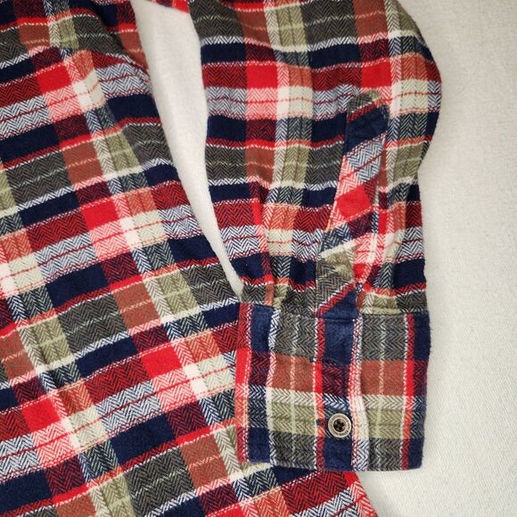 Field & Stream Women's 100% Cotton Plaid Flannel Button Up Shirt Size Small VTG - Picture 11 of 15